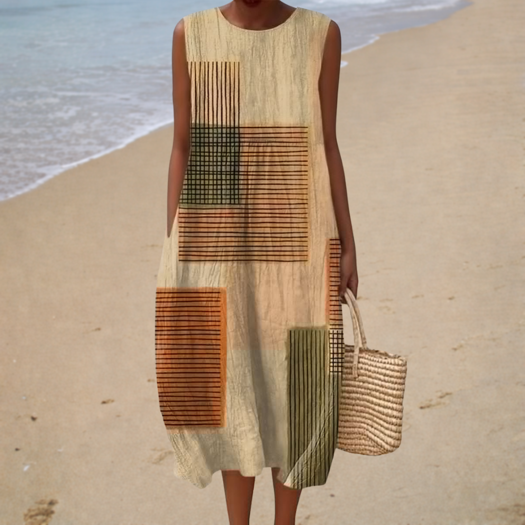 All-Day Comfort Sleeveless Summer Dress