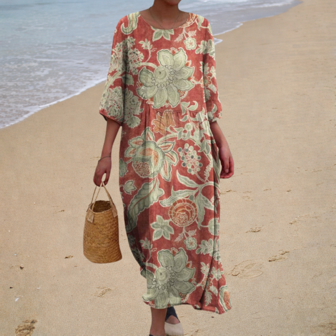 Effortlessly Chic Flowing Maxi Dress with All-Day Comfort