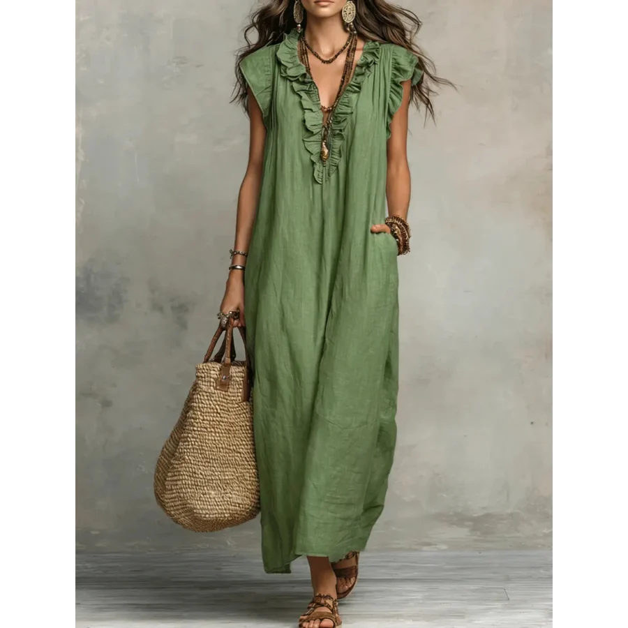 Zoey Long Bohemian Maxi Dress – Effortless Flow, Boho-Chic Style for Any Occasion