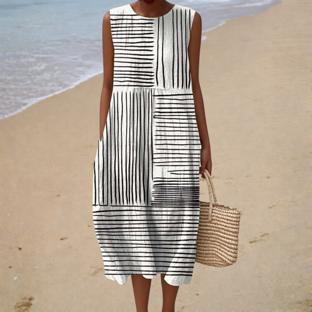 Effortlessly Comfortable Sleeveless Summer Dress for Warm Weather