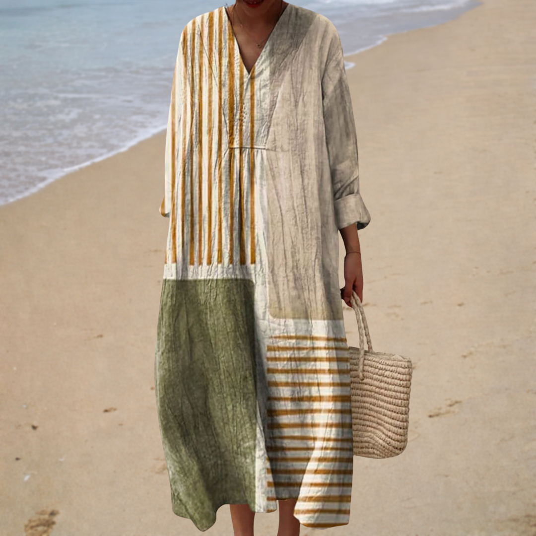 Chic and Flattering Printed Summer Dress