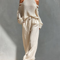 Vivienne | Open-Shoulder Knit Co-Ord Set