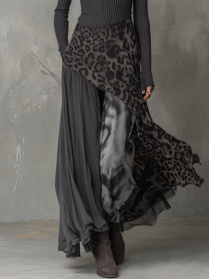 Martina | Boho-Chic Long Leopard-Print Dress • S1