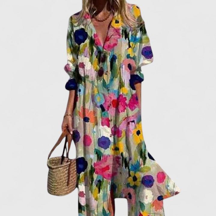 Viona | Timeless Boho-Chic Dress for Effortless Elegance
