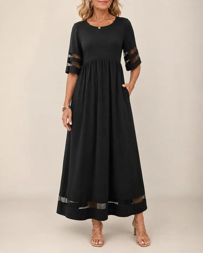 Aubrey™ Flattering Tummy-Smoothing Midi Dress for a Sleek Silhouette