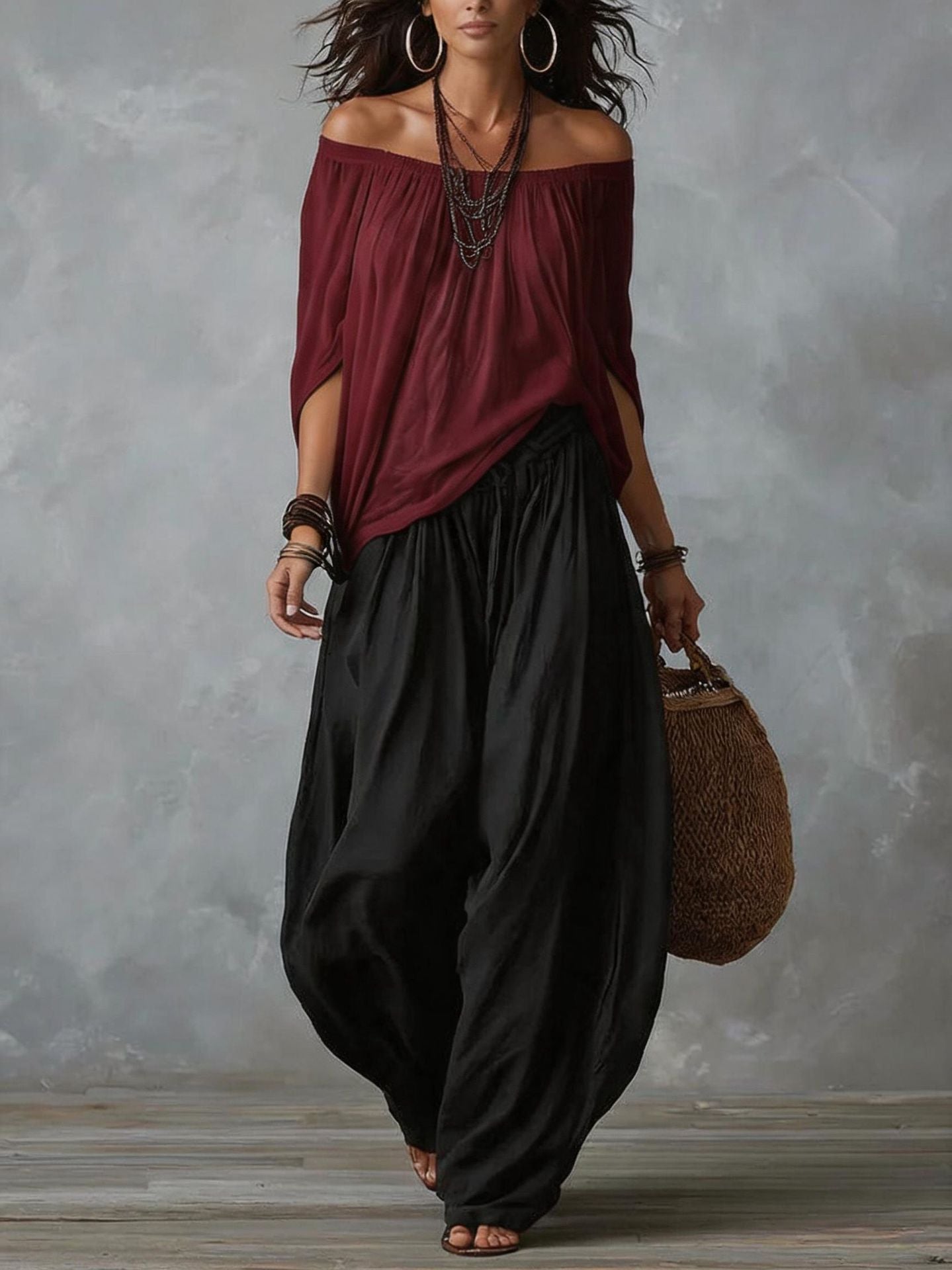 Camila | Effortless Off-Shoulder Two-Piece Set — Chic, Breezy Summer Essential