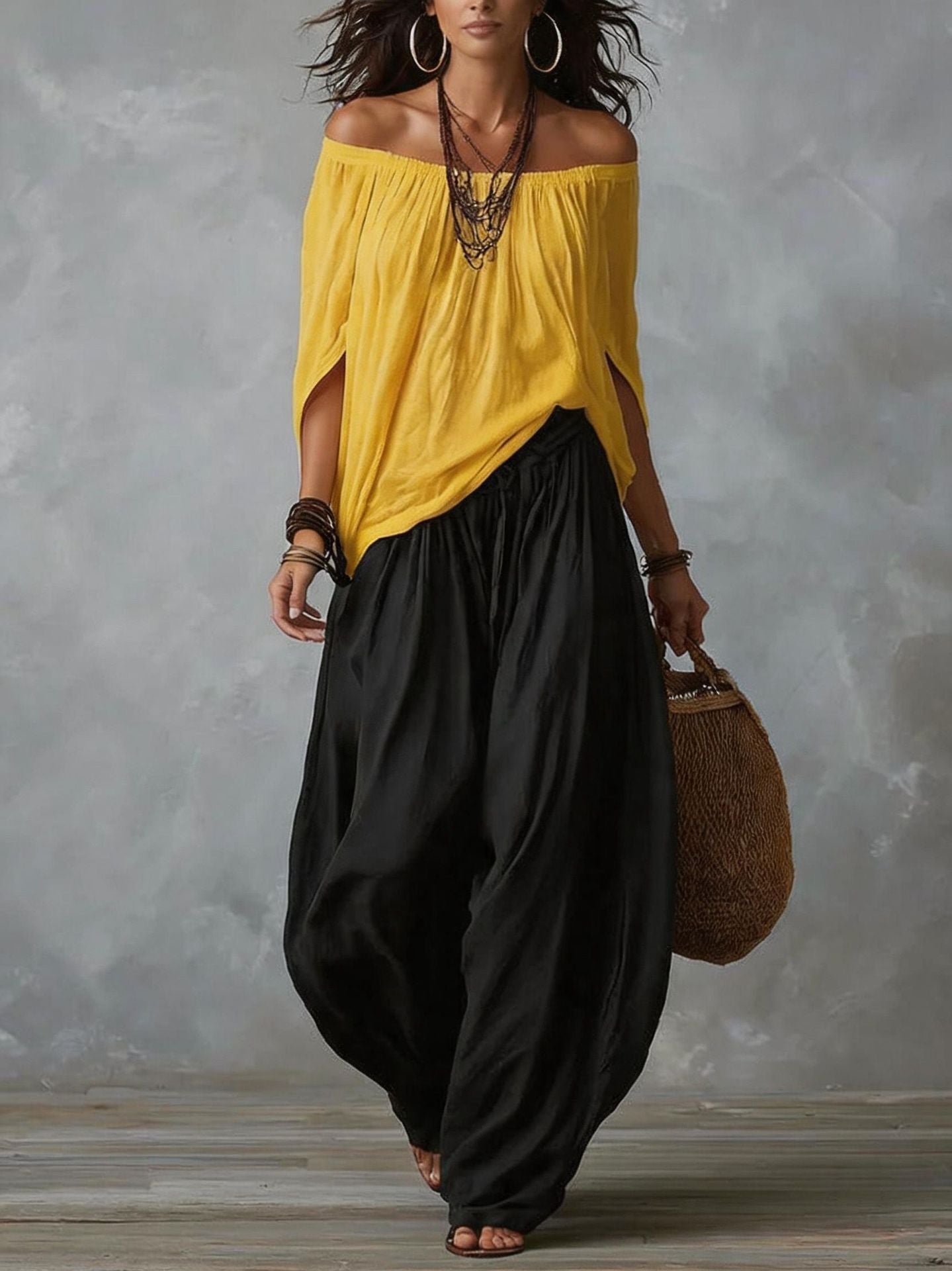 Camila | Effortless Off-Shoulder Two-Piece Set — Chic, Breezy Summer Essential