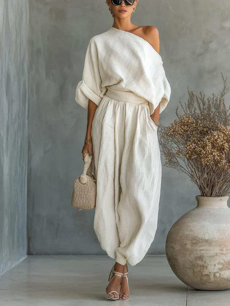 Mila™ Chic Off-Shoulder Two-Piece Set