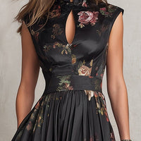 Celeste | Floral Pleated Midi Dress