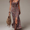 Livia | Ruched Floral Maxi Dress