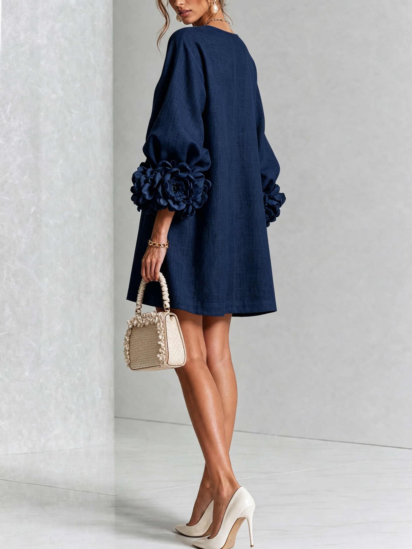 Florence Floral Button-Down Mini Dress – Effortless Chic for Any Occasion