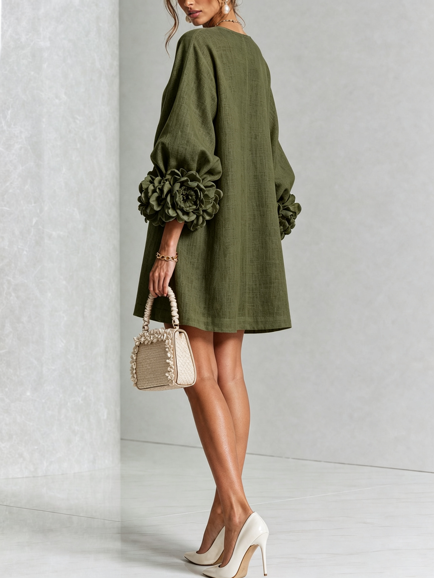 Florence Floral Button-Down Mini Dress – Effortless Chic for Any Occasion