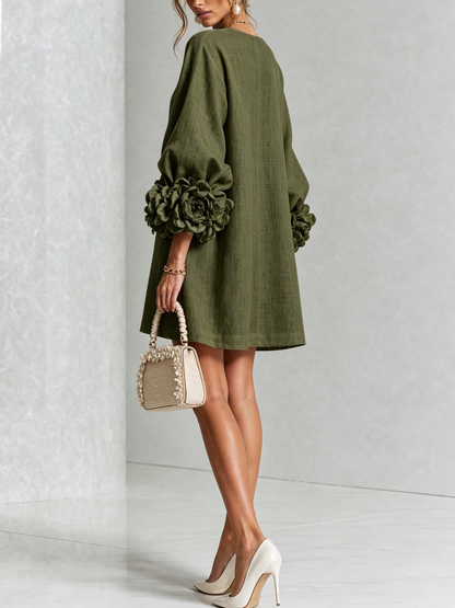 Florence Floral Button-Down Mini Dress – Effortless Chic for Any Occasion
