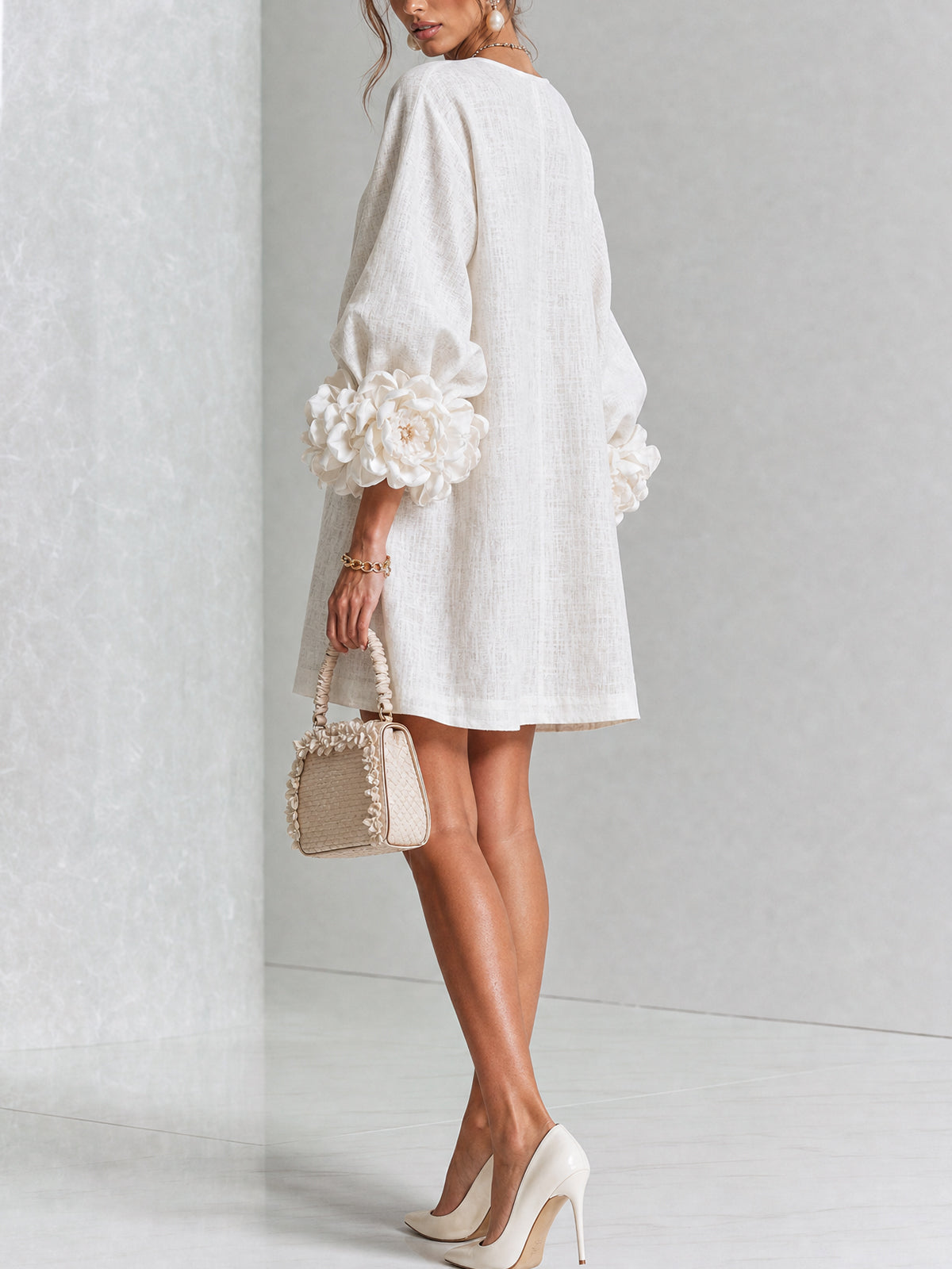 Florence Floral Button-Down Mini Dress – Effortless Chic for Any Occasion