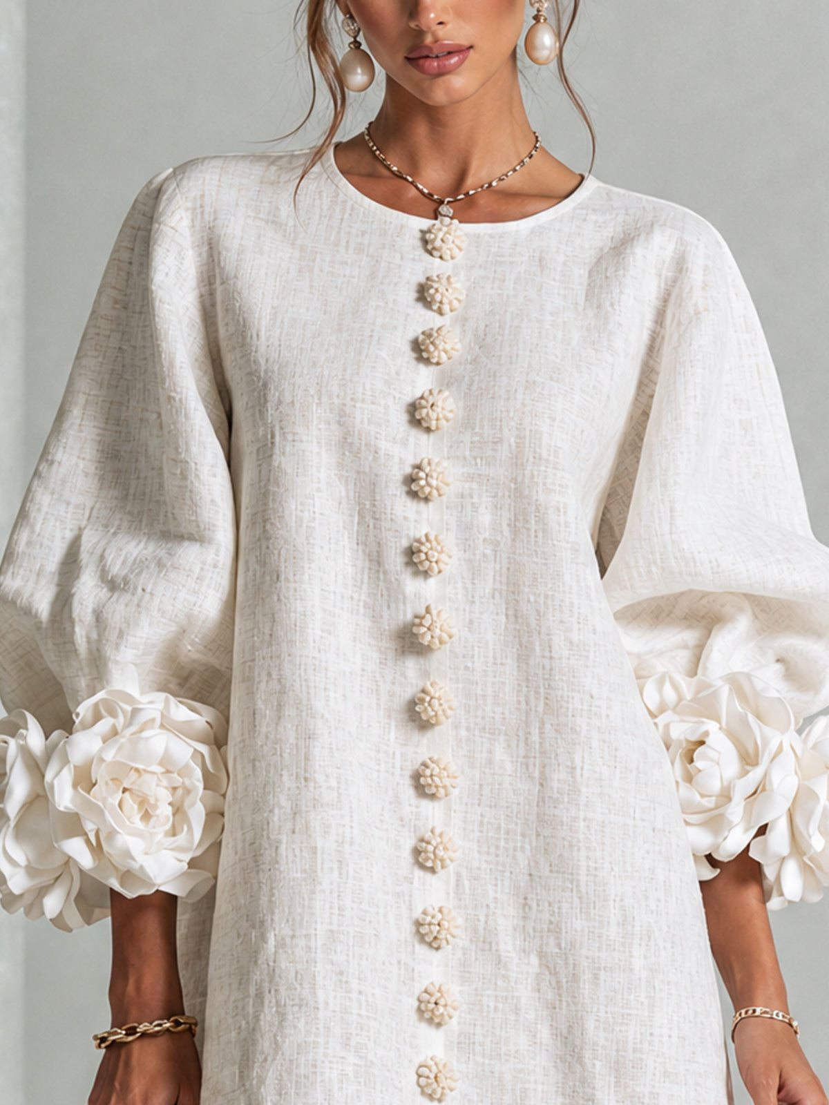Florence Floral Button-Down Mini Dress – Effortless Chic for Any Occasion