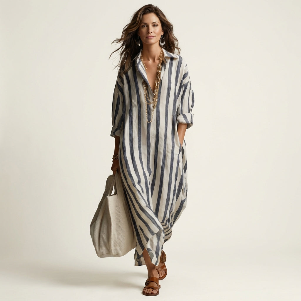 Carra Striped Maxi Dress - Effortless Summer Chic