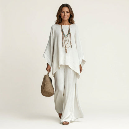 Majolie Linen-Blend Boho Set – Effortless Bohemian Style