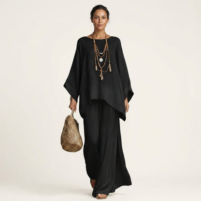 Majolie Linen-Blend Boho Set – Effortless Bohemian Style