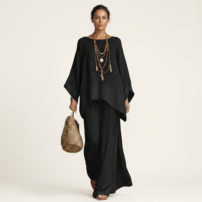 Majolie Linen-Blend Boho Set – Effortless Bohemian Style