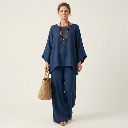 Majolie Linen-Blend Boho Set – Effortless Bohemian Style