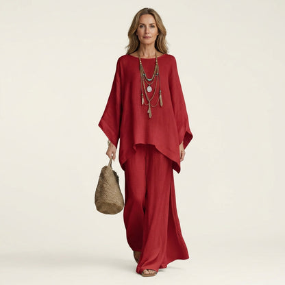 Majolie Linen-Blend Boho Set – Effortless Bohemian Style