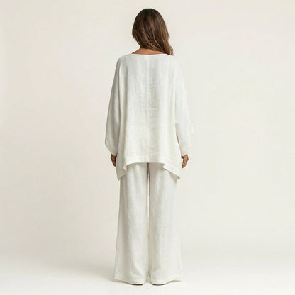 Majolie Linen-Blend Boho Set – Effortless Bohemian Style