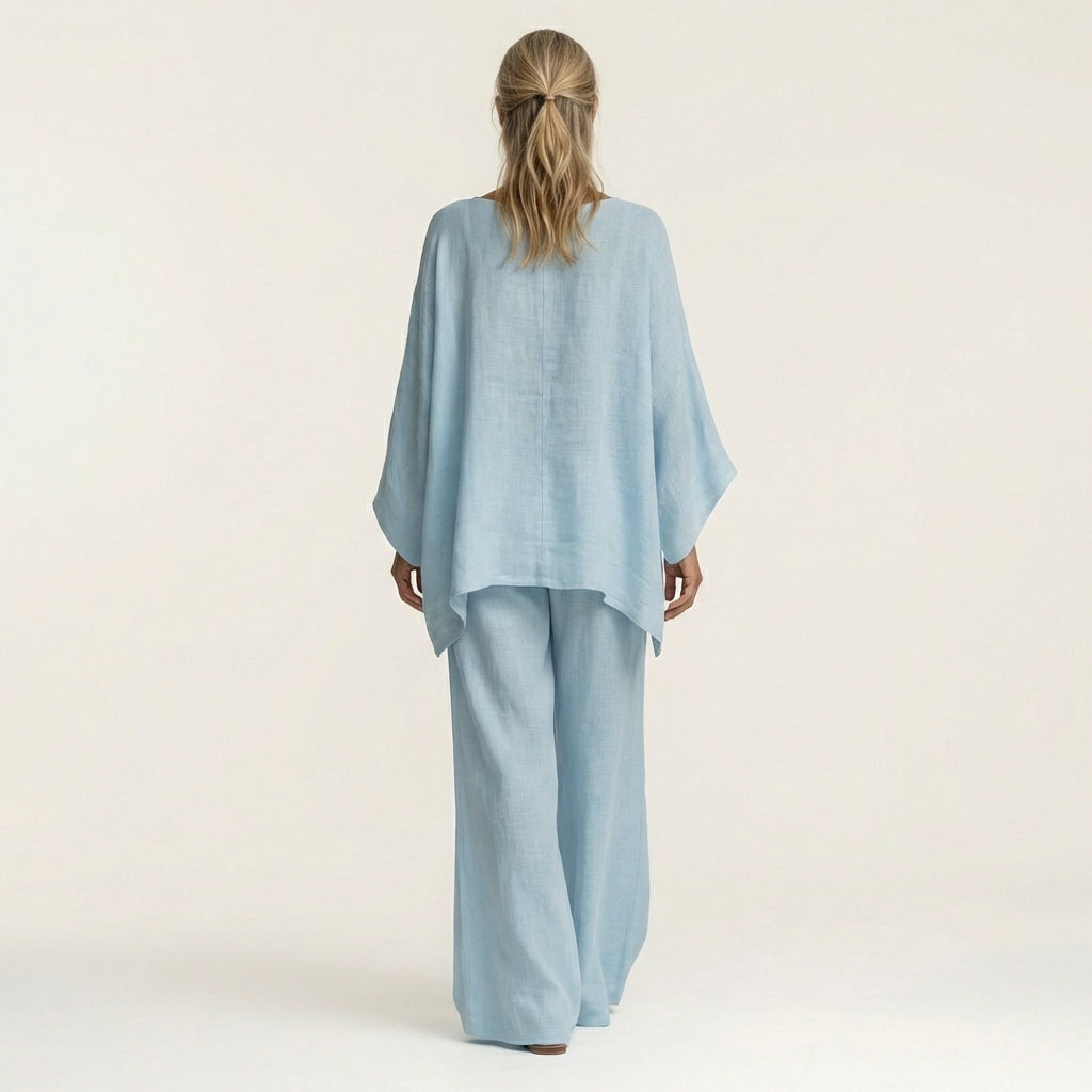 Majolie Linen-Blend Boho Set – Effortless Bohemian Style