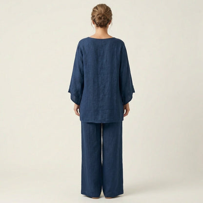 Majolie Linen-Blend Boho Set – Effortless Bohemian Style