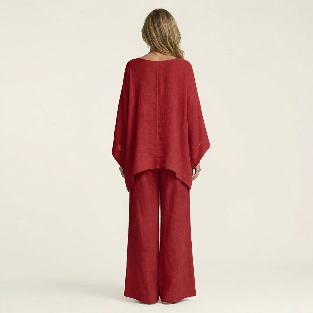 Majolie Linen-Blend Boho Set – Effortless Bohemian Style