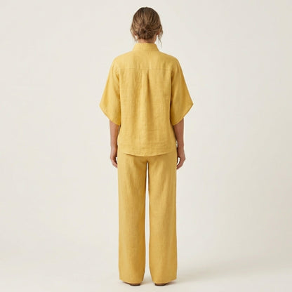 Zerah Linen Two-Piece Set – Effortless Style and Breathable Comfort