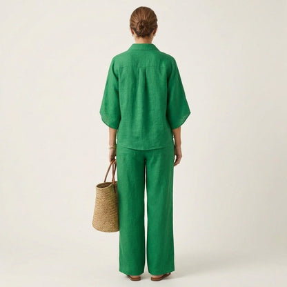 Zerah Linen Two-Piece Set – Effortless Style and Breathable Comfort