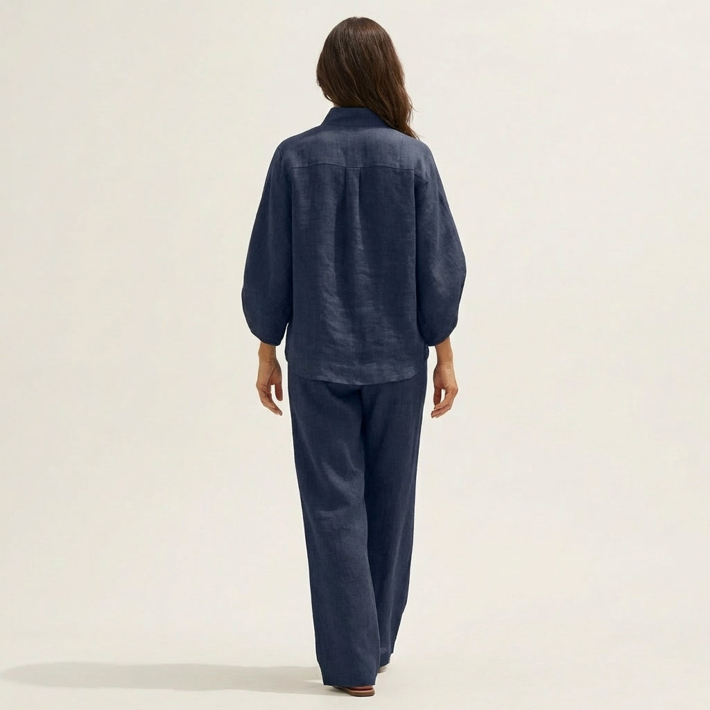 Zerah Linen Two-Piece Set – Effortless Style and Breathable Comfort