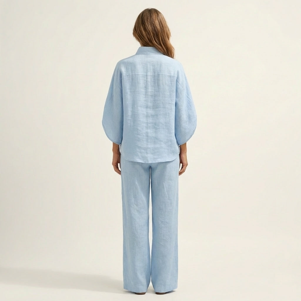 Zerah Linen Two-Piece Set – Effortless Style and Breathable Comfort