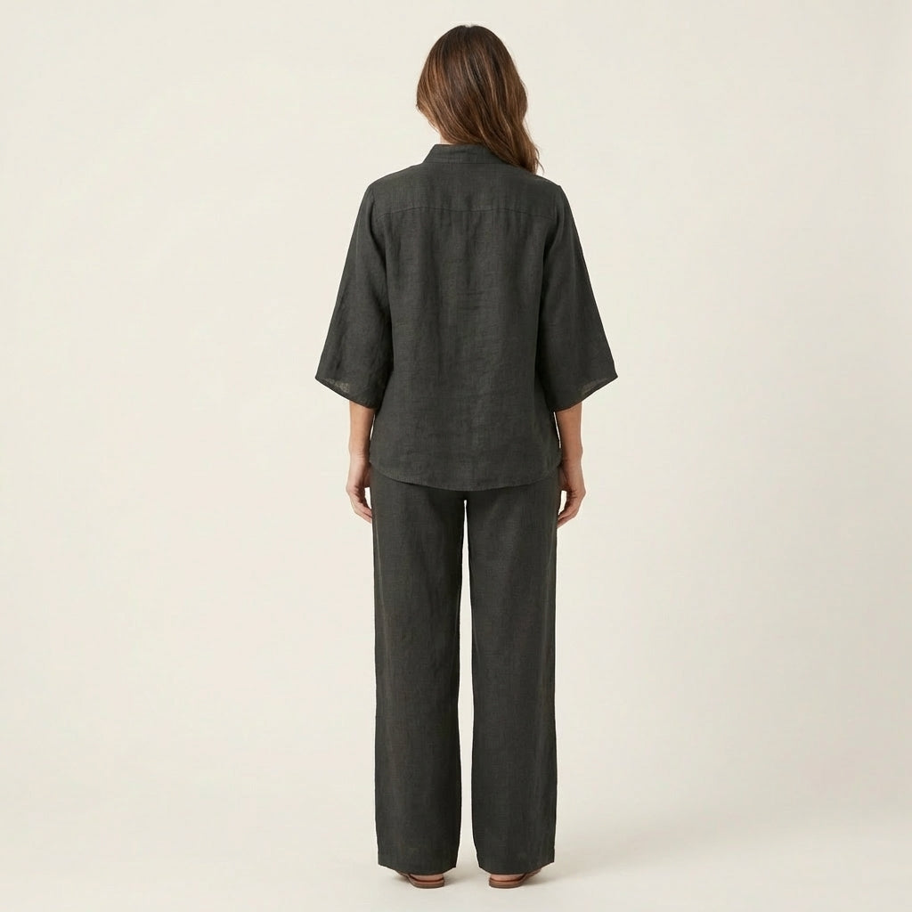 Zerah Linen Two-Piece Set – Effortless Style and Breathable Comfort