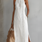 Maribel | Lace-Trim Halter Midi Dress