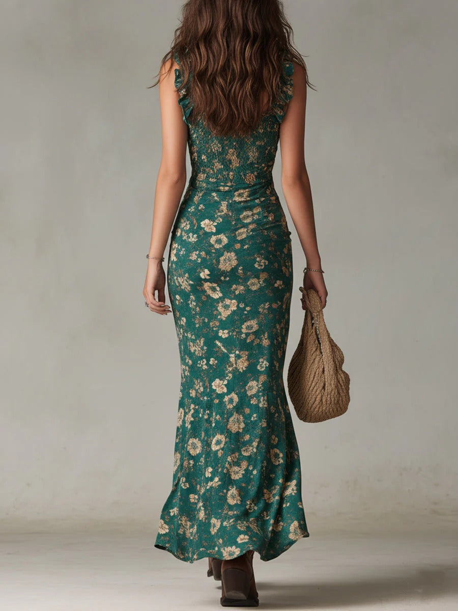 Sienna | Floral Ruched Maxi Dress