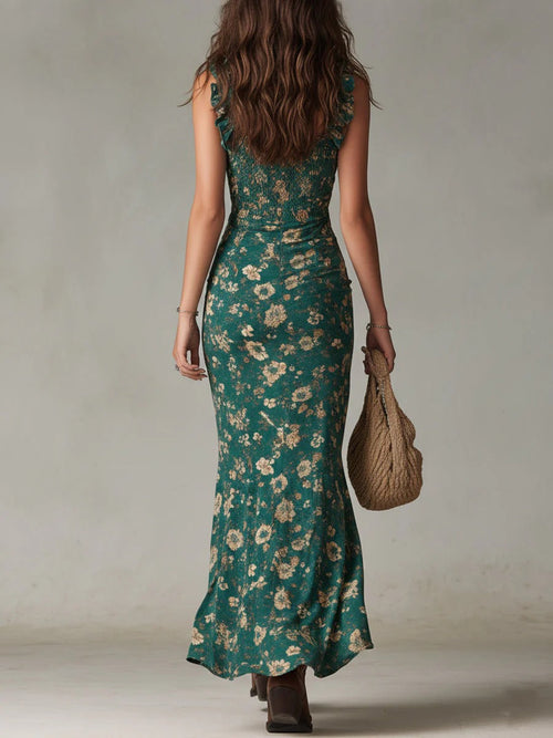 Sienna | Floral Ruched Maxi Dress