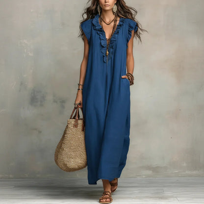 Zoey Long Bohemian Maxi Dress – Effortless Flow, Boho-Chic Style for Any Occasion